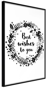 Artgeist Plagát - Best Wishes To You [Poster] Veľkosť: 40x60, Verzia: Čierny rám