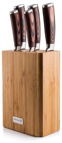Sada nožov G21 Gourmet Nature 5 ks + bambusový blok 6002218