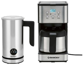 Silvercrest®  Kávovar na filtrovanú kávu + Napeňovač mlieka EDS SMA 500 H1  (800011599)