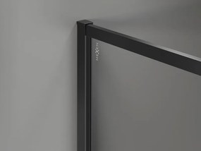 Mexen Kioto-F, sprchová zástena s rámom 80 x 202 cm, 8 mm číre sklo, čierny profil, 800-080-104-70-00