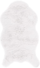 Biela umelá kožušina Tiseco Home Studio Sheepskin, 80 × 150 cm