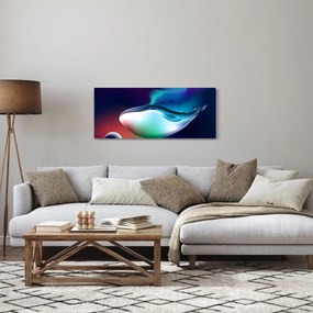 Obraz - Veľryba vo vesmíre (120x50 cm)