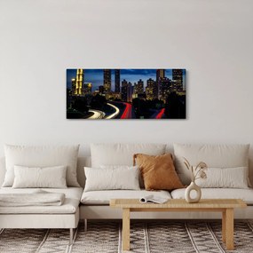 Obraz - Nočné mesto (120x50 cm)