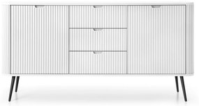 KOMODA BELLISSA BIELA + ČIERNE NOŽIČKY 168 cm