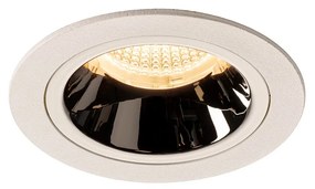 Stropné svietidlo SLV NUMINOS® DL M vnitřní LED zápustné stropné svietidlo biela/chrom 3000 K 40° včetně listových pružin 1003882