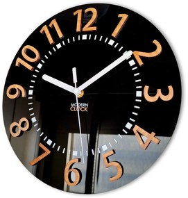 Nástenné hodiny Eros 28 cm čierne