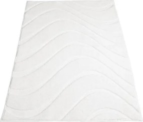 Kúpeľňový koberček WAVES 400 biely
