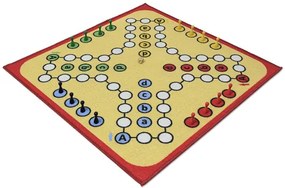 Koberce Breno Kusový koberec ČLOVEČE, NEHNEVAJ SA s figúrkami - červený lem, viacfarebná,100 x 100 cm