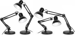 Toolight Toolight, JNH042-1TD, stolná lampa s nastaviteľným ramenom, kresliarsky štýl, 1× E27, čierna, OSW-56233