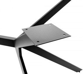 Stolové nohy 323438 Cascada S - 135x73x72 cm, kov, industrial čierna