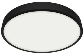 Emithor Stropné LED svietidlo LENYS III. 27021, pr. 19 cm, 18W, IP20/IP44, čierna, pr. 19 cm