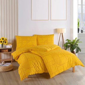 BedTex Bavlnené povlečení Geo Ray Flower, 140 x220 cm, 70 x 90 cm, 140 x 220 cm, 70 x 90 cm