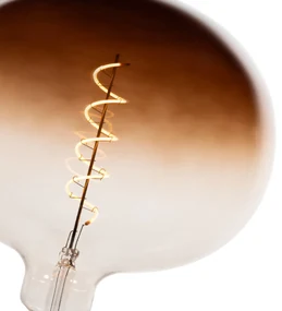 E27 Stmievateľné LED žiarovky G220 hnedé 4,9W 130 lm 1800K