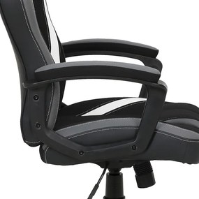 BONTEC Herné kreslo, hojdací mechanizmus, čierna látka, KA-Y326 GREY Farba: Čierna