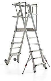 Plošinový rebrík ATOP, 4-6 priečok, 940-1370 mm