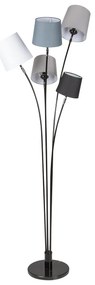 Stojacia lampa Levels čierna biela šedá