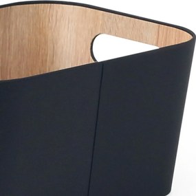 Kitchisimo Set 2 úložných košíkov 31 × 23 × 16 cm, čierna, L