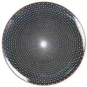 Čierny jedálenský tanier Blackin - Ø 26 cm