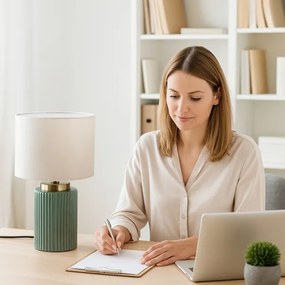 Rabalux 74046 - Stolná lampa GLOVY 1xE14/40W/230V zelená