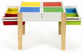 EcoToys Detská sada stolček a dve stoličky COLOR, XKF002