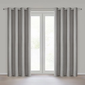 ZÁVES NA KRÚŽKOCH BLAKE 140X250 CM STRIEBORNÁ
