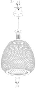 Eglo 43265 - Luster na lanku DEMBLEBY 1 1xE27/40W/230V