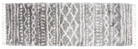 Kusový koberec shaggy Aron sivý atyp 80x300cm