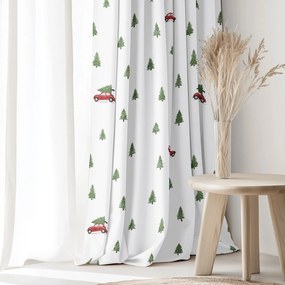Goldea vianočný bavlnený záves - cesta pre stromček 140x150 cm