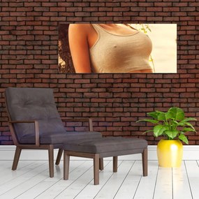 Obraz - Žena pri strome (120x50 cm)