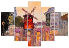 Obraz - Moulin rouge, Paríž, Francúzsko (150x105 cm)