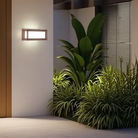 Brilagi - LED vonkajšie nástenné svietidlo so senzorom PARKER LED/12W/230V hnedé IP44