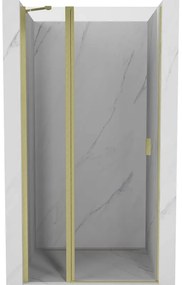 Mexen MIST, 1-krídlové sprchové dvere (1d+1s) 70x200 cm, 6mm číre sklo, zlatý matný profil, 8A4-070-000-55-00
