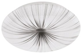 EGLO LED stropné / nástenné osvetlenie NIEVES, 11W, teplá biela, 30cm, okrúhle, bielostrieborné