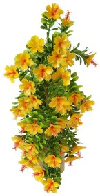 Umelá kvetina Ibištek oranžová, 40 cm