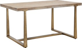 Jedálenský stôl Ankara 150 cm hnedý/zlatý