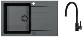 SET ALVEUS CADIT 20/91 BLACK ADDITION + BATERIE MINTAS BLACK MAT