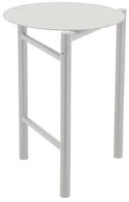 Biela kovová stolička Disc – Zone