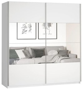 Skriňa 2d posuvné so zrkadlom 200 Beta 57 biela