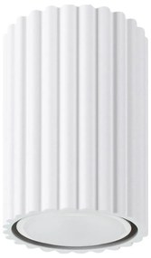 Sollux SL.1530 - Bodové svietidlo KARBON 1xGU10/10W/230V 10 cm biela