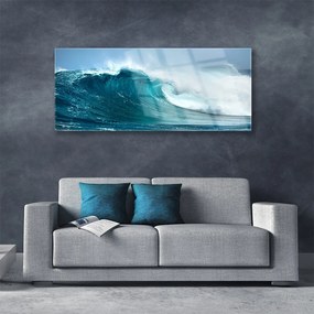 Obraz na akrylátovom skle Vlny krajina 125x50 cm