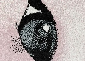 Koberce Breno Kusový koberec KIDS 590 Pink, ružová, viacfarebná,120 x 170 cm