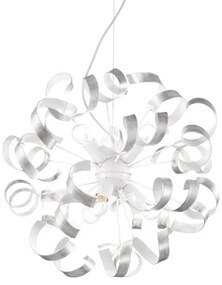 Ideal Lux - Luster na lanku VORTEX 6xE14/40W/230V pr. 53 cm strieborná/patina