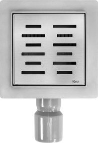 Rea Line, nerezový odtokový žľab 120x120 mm, oceľová, REA-G6204