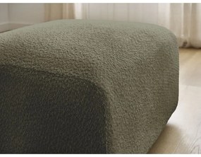 Zelená podnožka z textílie bouclé Tina – Bobochic Paris