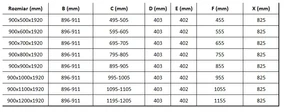 Mexen Lima, sprchovací kút so skladacími dverami 90 (dvere) x 80 (stena) cm, 6mm číre sklo, čierny profil + slim sprchová vanička biela s čiernym sifónom, 856-090-080-70-00-4010B