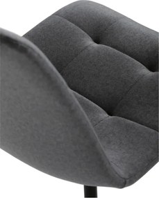 Jedálenská stolička zamatová, sivá DCL-X7015 GREY2