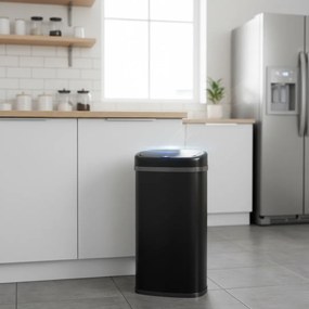 Senzorový odpadkový kôš DEUS, 58 litrov, čierna Jurhan