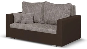 Pohovka pre 2 osoby s funkciou spania LEO Hnedá/bronzová