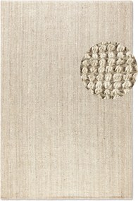 Hanse Home, Kusový koberec Bouclé Jute 105973 Ivory White, 160x230, béžová, chodba / predsieň