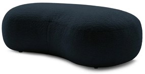 Tmavomodrá podnožka z textílie bouclé Saint-Germain – Bobochic Paris